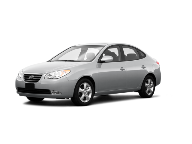 2009 Hyundai Elantra SE, front three-quarter view, paint 1 of 8