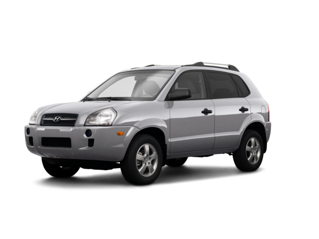 2008 Hyundai Tucson GLS, front three-quarter view, paint 1 of 8