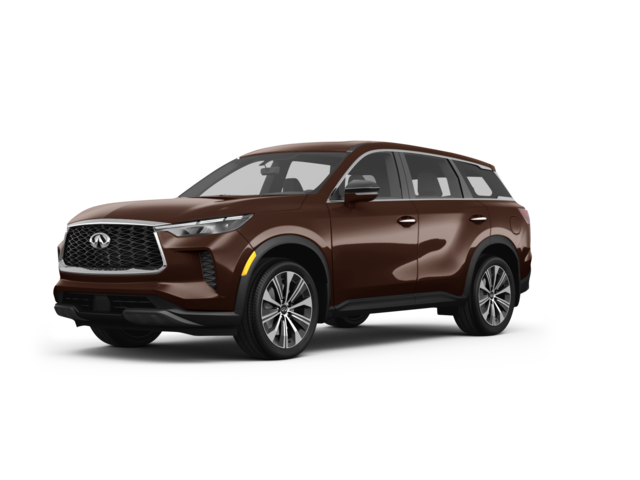 2022 INFINITI QX60 PURE, front three-quarter view, paint 1 of 6
