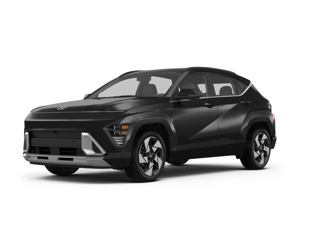 2025 Hyundai Kona Limited, front three-quarter view, paint 1 of 8