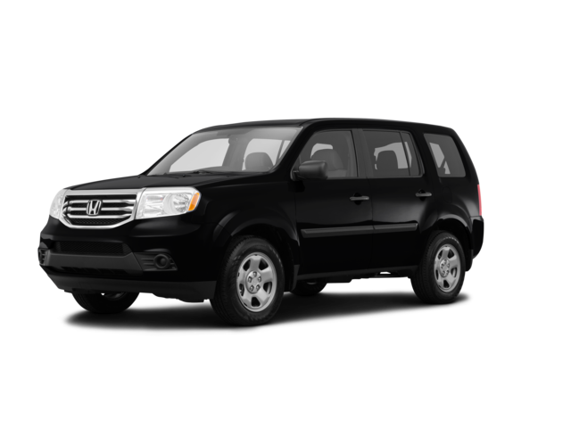 2015 Honda Pilot LX, front three-quarter view, paint 1 of 8