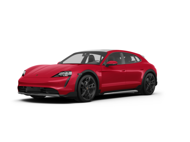 2023 Porsche Taycan 4 Cross Turismo, front three-quarter view, paint 1 of 8
