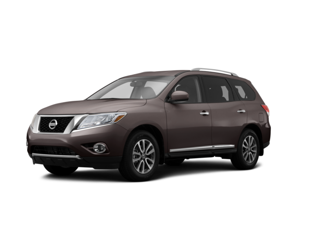 2014 Nissan Pathfinder SL, front three-quarter view, paint 1 of 7