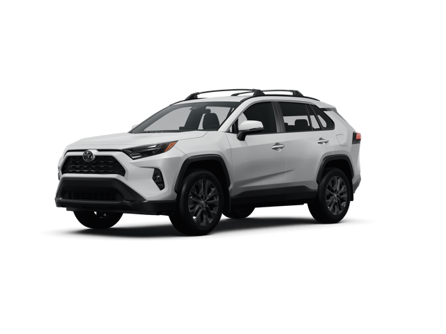 2025 Toyota RAV4 XLE Premium, front three-quarter view, paint 1 of 7