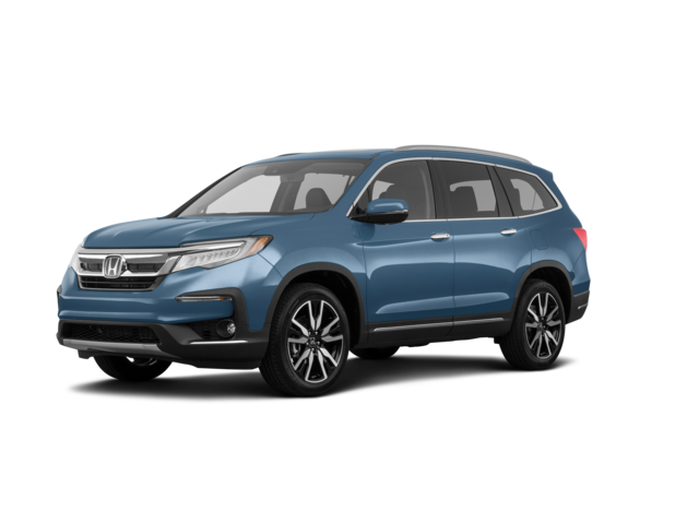 2022 Honda Pilot Elite, front three-quarter view, paint 1 of 8