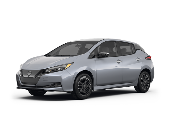 2023 Nissan Leaf SV PLUS, front three-quarter view, paint 1 of 8