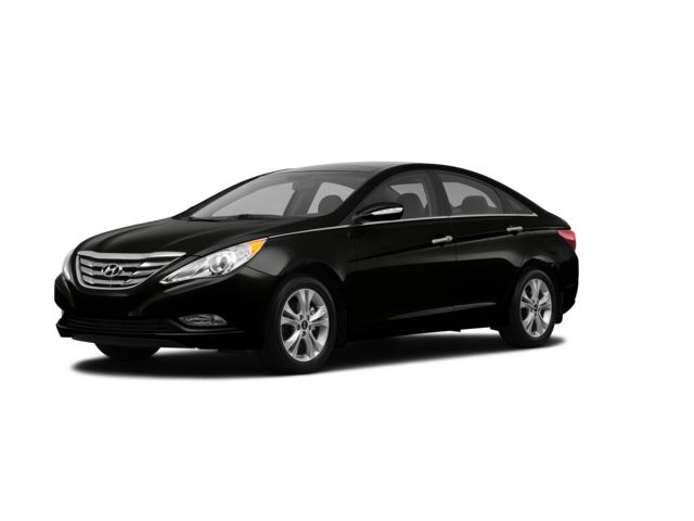 2012 Hyundai Sonata Limited PZEV, front three-quarter view, paint 1 of 8