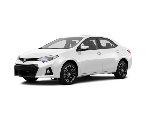 2015 Toyota Corolla S Premium, front three-quarter view, paint 1 of 8
