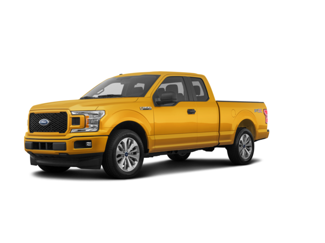 2019 Ford F-150 XL, front three-quarter view, paint 1 of 8