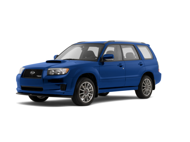 2008 Subaru Forester Sports 2.5 XT, front three-quarter view, paint 1 of 5