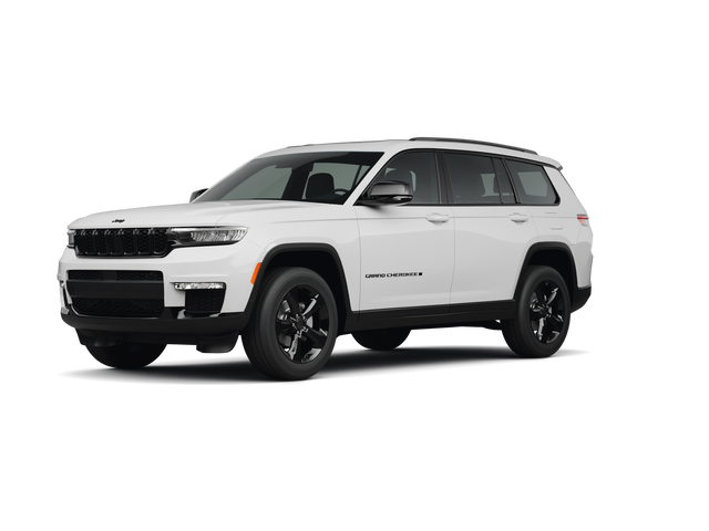 2025 Jeep Grand Cherokee L Limited, front three-quarter view, paint 1 of 7