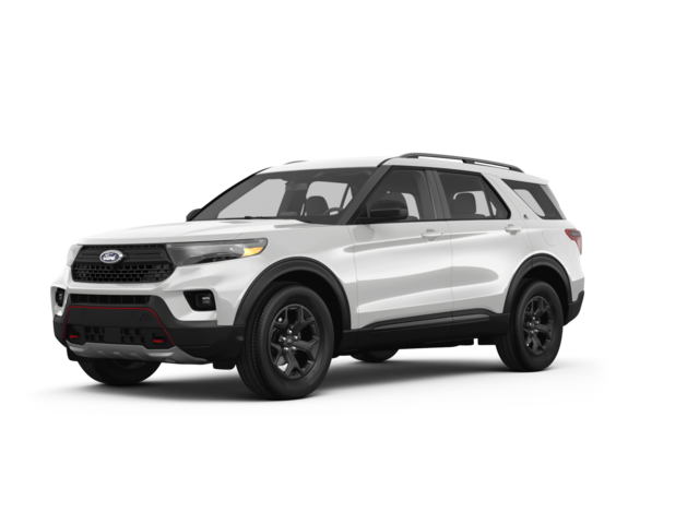 2023 Ford Explorer Base, front three-quarter view, paint 1 of 8