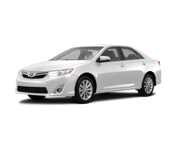 2013 Toyota Camry XLE, front three-quarter view, paint 1 of 8