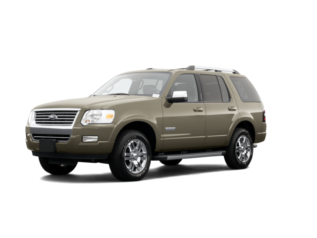 2007 Ford Explorer Limited, front three-quarter view, paint 1 of 8