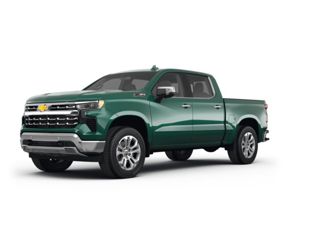 2022 Chevrolet Silverado 1500 LTZ, front three-quarter view, paint 1 of 8