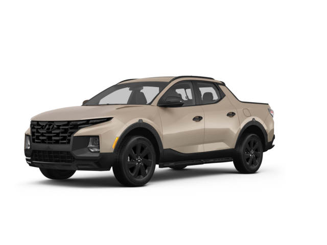 2023 Hyundai Santa Cruz Night, front three-quarter view, paint 1 of 8