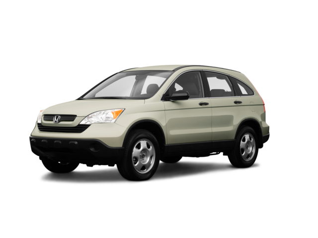 2009 Honda CR-V LX, front three-quarter view, paint 1 of 8