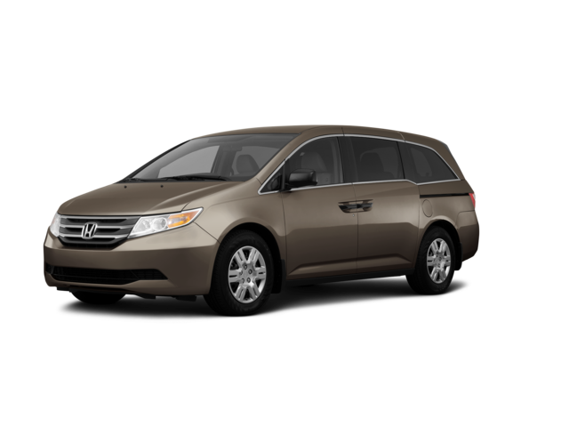 2013 Honda Odyssey LX, front three-quarter view, paint 1 of 8