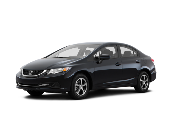 2015 Honda Civic SE, front three-quarter view, paint 1 of 8