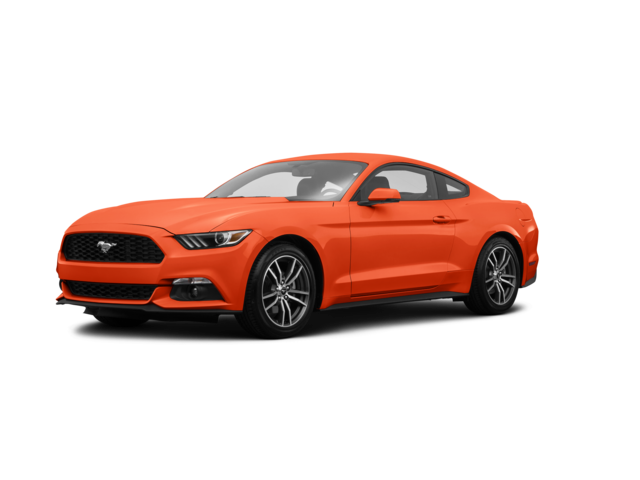 2016 Ford Mustang EcoBoost Premium, front three-quarter view, paint 1 of 8