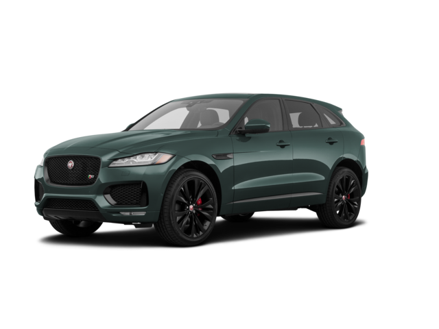 2020 Jaguar F-Pace S, front three-quarter view, paint 1 of 8