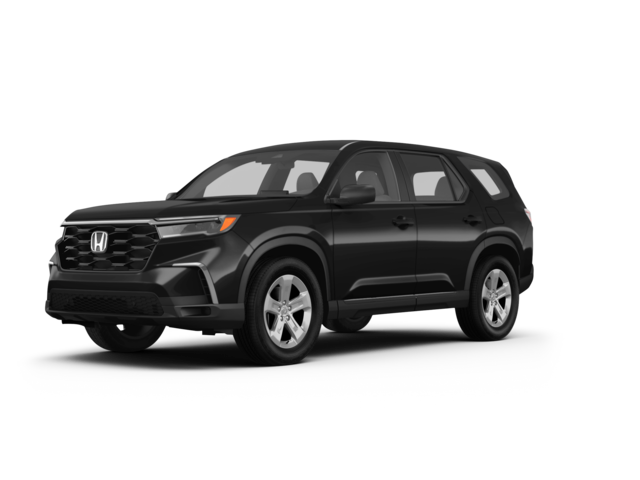 2023 Honda Pilot LX, front three-quarter view, paint 1 of 3