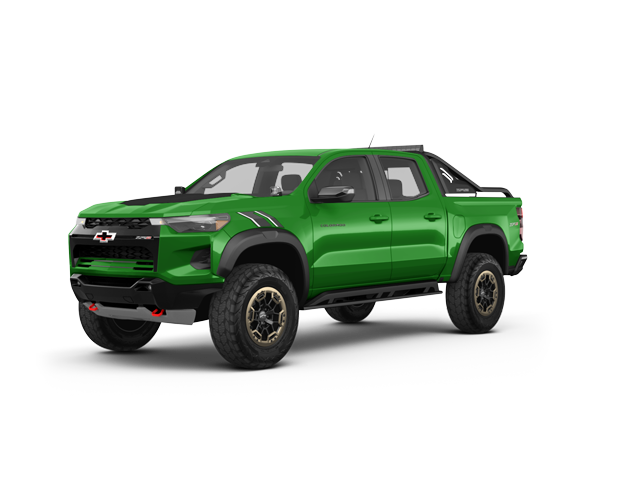 2024 Chevrolet Colorado ZR2, front three-quarter view, paint 1 of 8