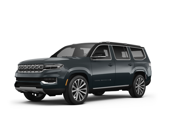 2024 Jeep Grand Wagoneer Grand Wagoneer SUV, front three-quarter view, paint 1 of 8