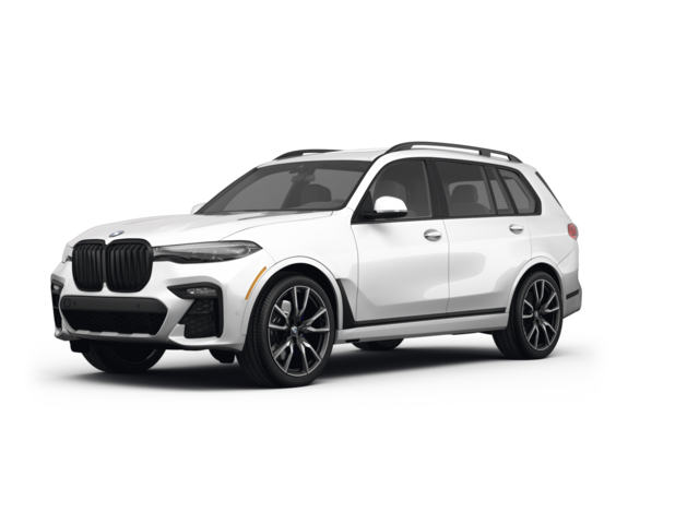 2022 BMW X7 xDrive40i, front three-quarter view, paint 1 of 8