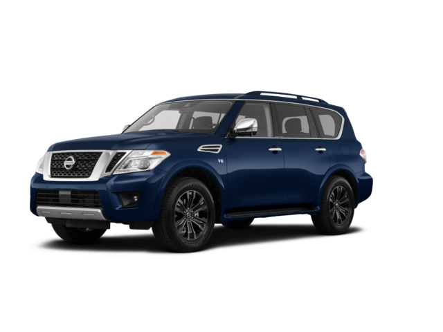 2020 Nissan Armada SL, front three-quarter view, paint 1 of 7