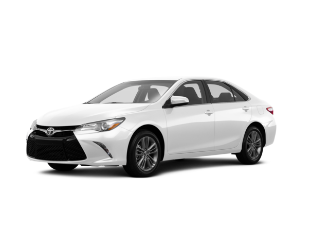 2017 Toyota Camry SE, front three-quarter view, paint 1 of 8