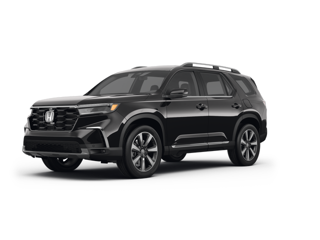 2024 Honda Pilot Elite, front three-quarter view, paint 1 of 8