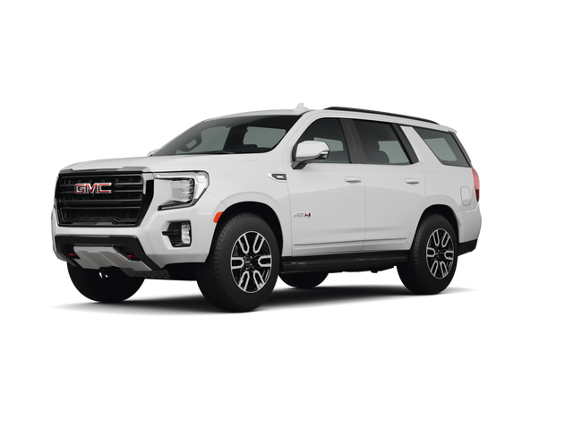 2024 GMC Yukon AT4, front three-quarter view, paint 1 of 8