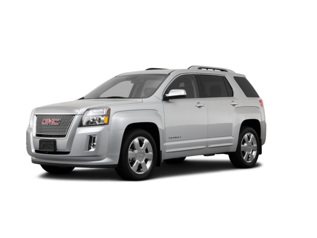 2013 GMC Terrain Denali, front three-quarter view, paint 1 of 8