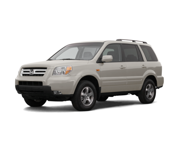 2007 Honda Pilot EX-L, front three-quarter view, paint 1 of 8