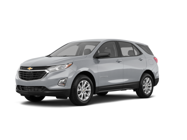 2019 Chevrolet Equinox LS, front three-quarter view, paint 1 of 2