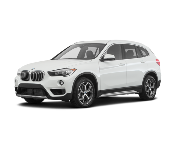 2019 BMW X1 xDrive28i, front three-quarter view, paint 1 of 8
