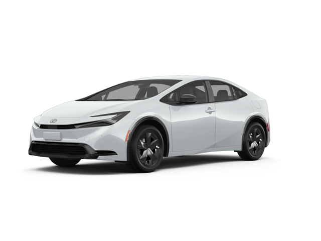 2025 Toyota Prius LE, front three-quarter view, paint 1 of 6