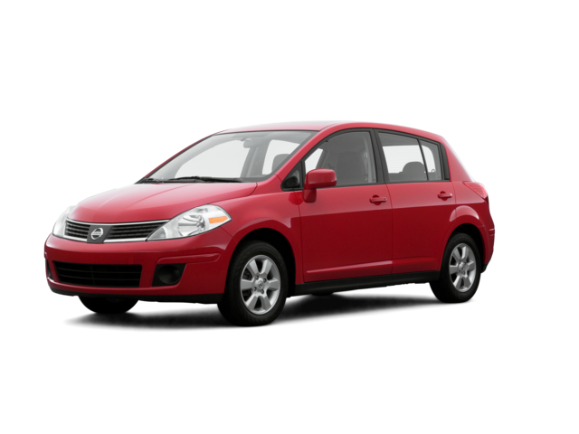 2007 Nissan Versa 1.8 S, front three-quarter view, paint 1 of 8