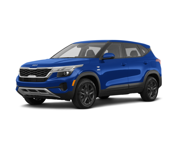 2022 Kia Seltos LX, front three-quarter view, paint 1 of 4