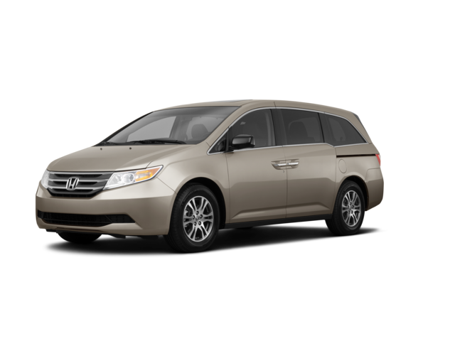 2011 Honda Odyssey EX, front three-quarter view, paint 1 of 8