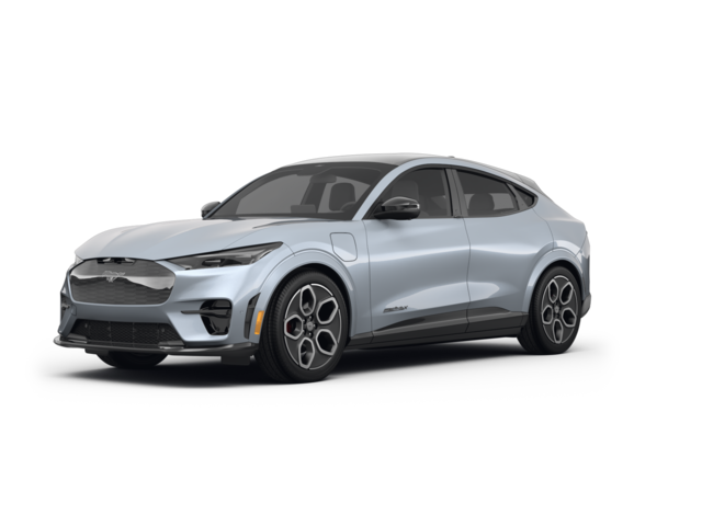 2023 Ford Mustang Mach-E GT, front three-quarter view, paint 1 of 8