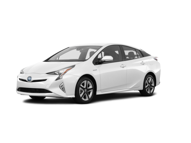 2017 Toyota Prius Three Touring, front three-quarter view, paint 1 of 8