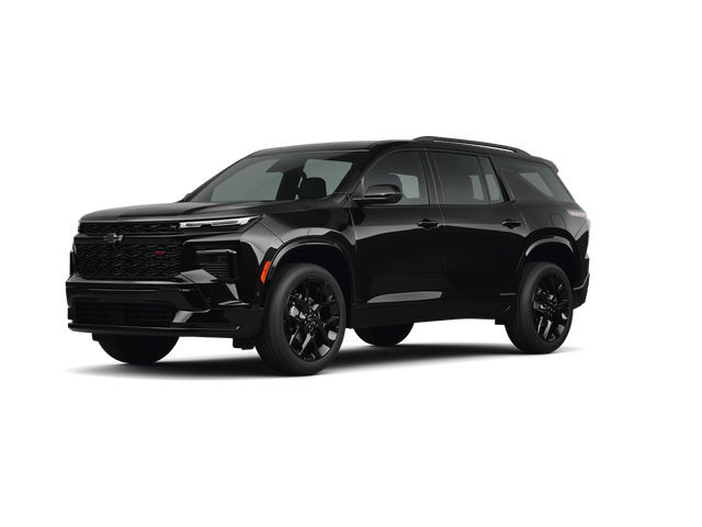 2025 Chevrolet Traverse RS, front three-quarter view, paint 1 of 8