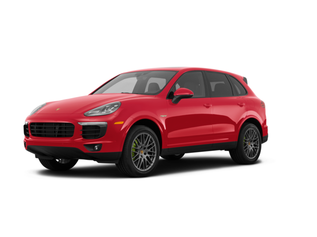 2018 Porsche Cayenne S E-Hybrid Platinum Edition, front three-quarter view, paint 1 of 8