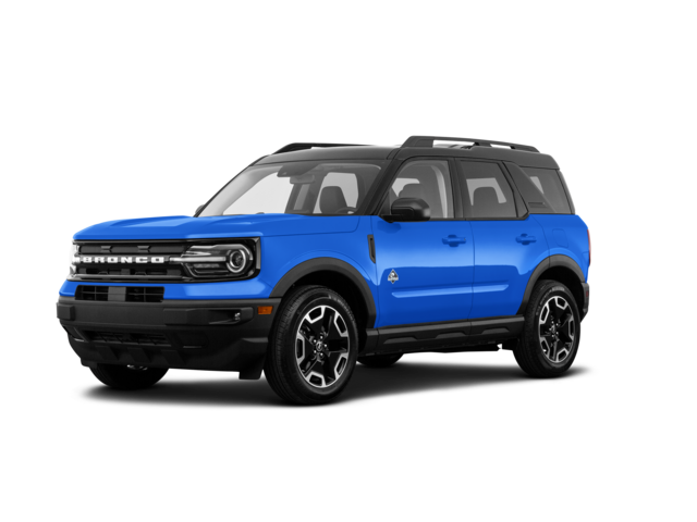 2022 Ford Bronco Sport Outer Banks, front three-quarter view, paint 1 of 8