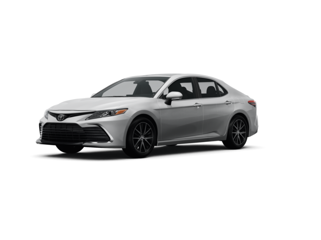 2023 Toyota Camry XLE, front three-quarter view, paint 1 of 8