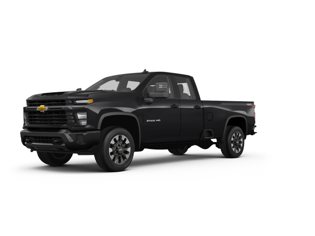 2026 Chevrolet Silverado 2500 HD Custom, front three-quarter view, paint 1 of 6