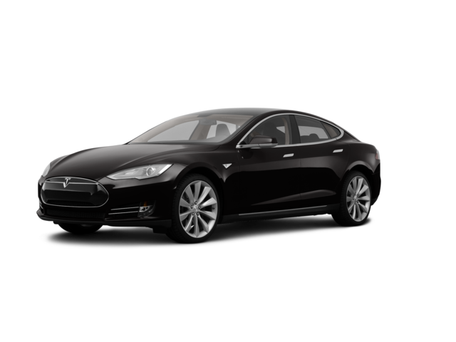 2013 Tesla Model S Base, front three-quarter view, paint 1 of 8