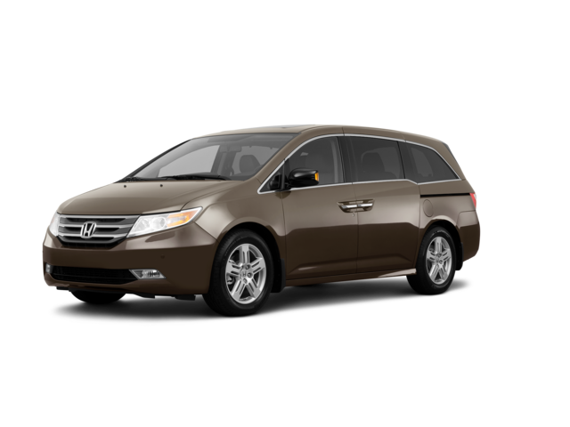 2013 Honda Odyssey Touring Elite, front three-quarter view, paint 1 of 8